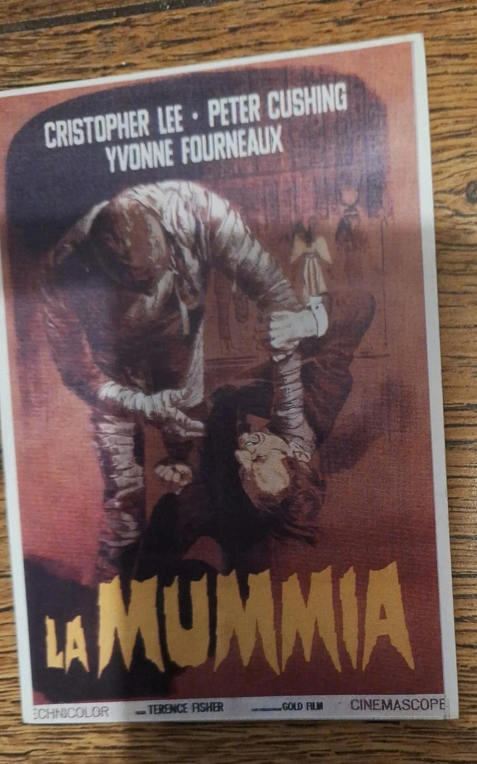 Hammer Film "The Mummy" 1959 Theatrical Release Poster Modern Art Postcard, изображение 2