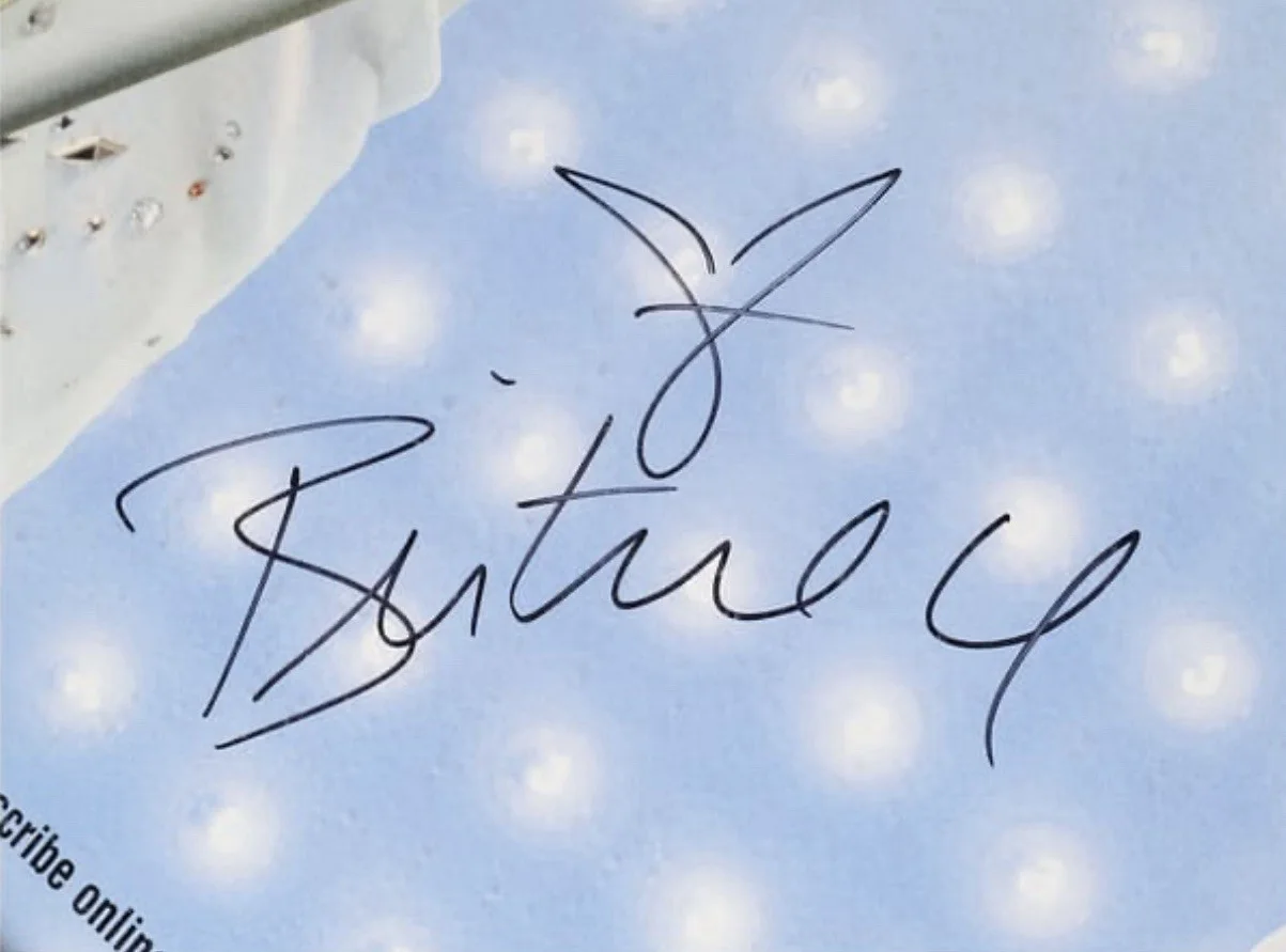 Britney Spears Signed Autographed 29x42 2001 Live From Vegas Poster Beckett LOA, image 3