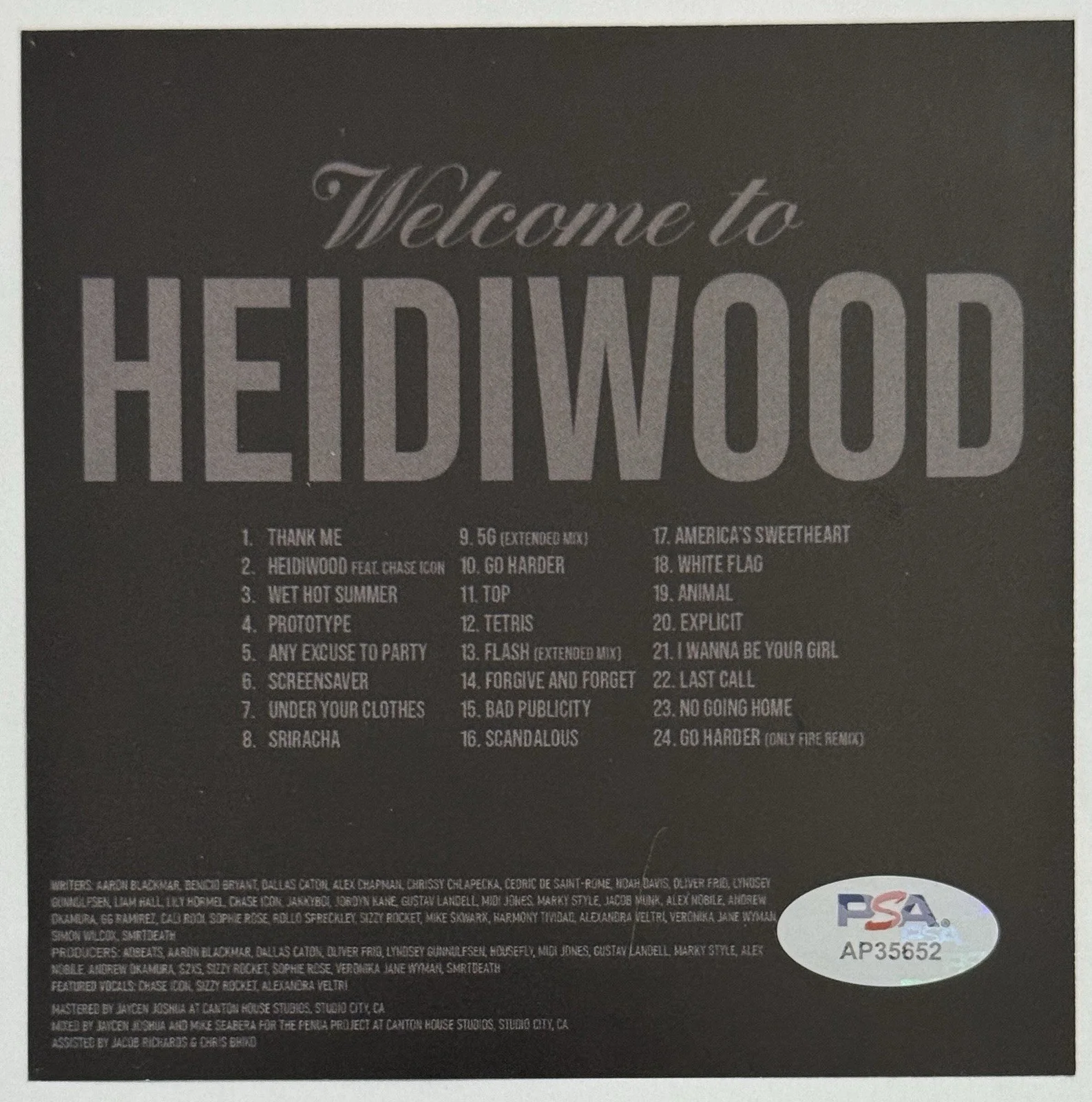FRAMED Heidi Montag Signed Photograph Cover Card & Heidiwood CD PSA DNA COA Auto, изображение 2
