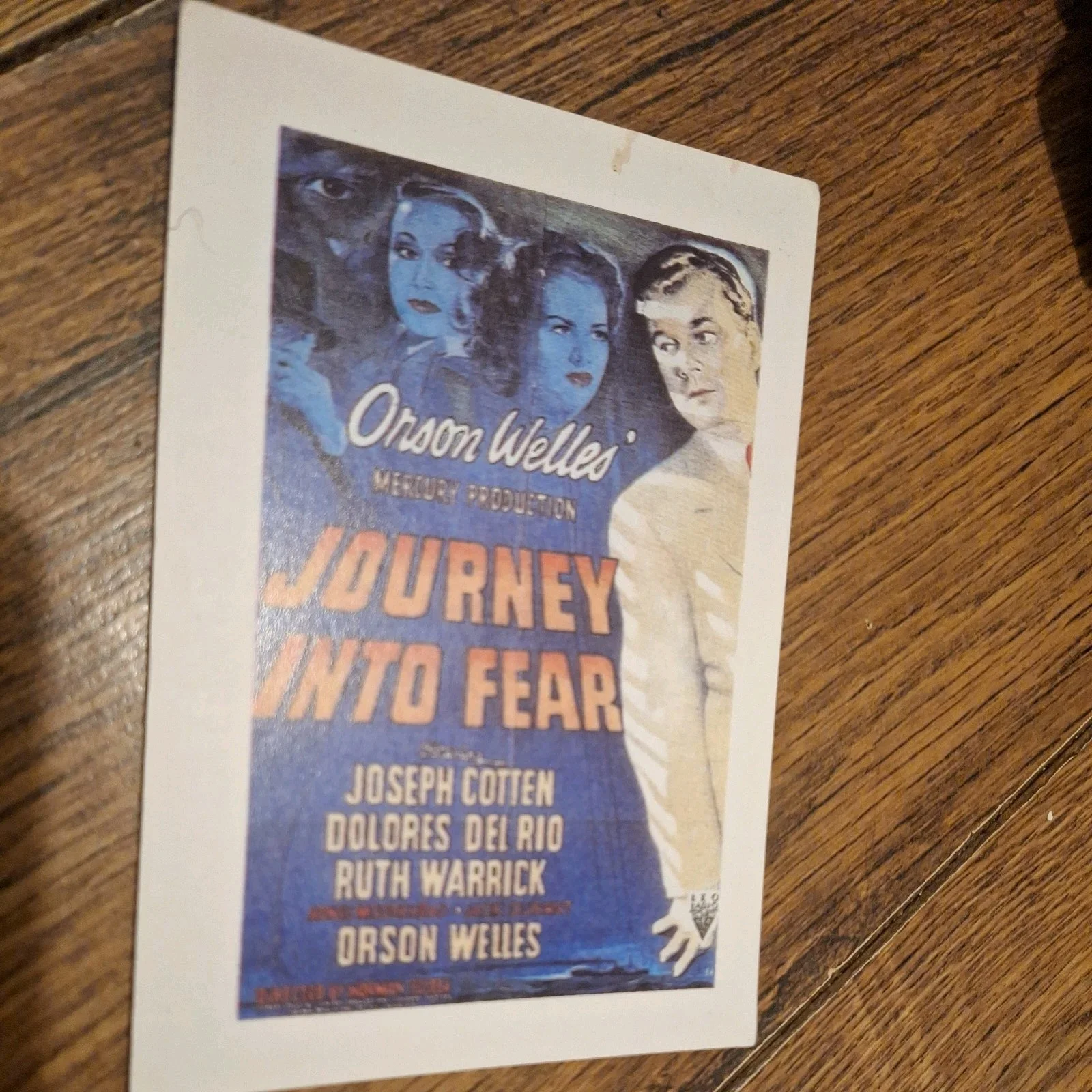 Journey Into Fear (1943) Movie Collectable Postcard Orson Wells Print Art Cinema, изображение 2