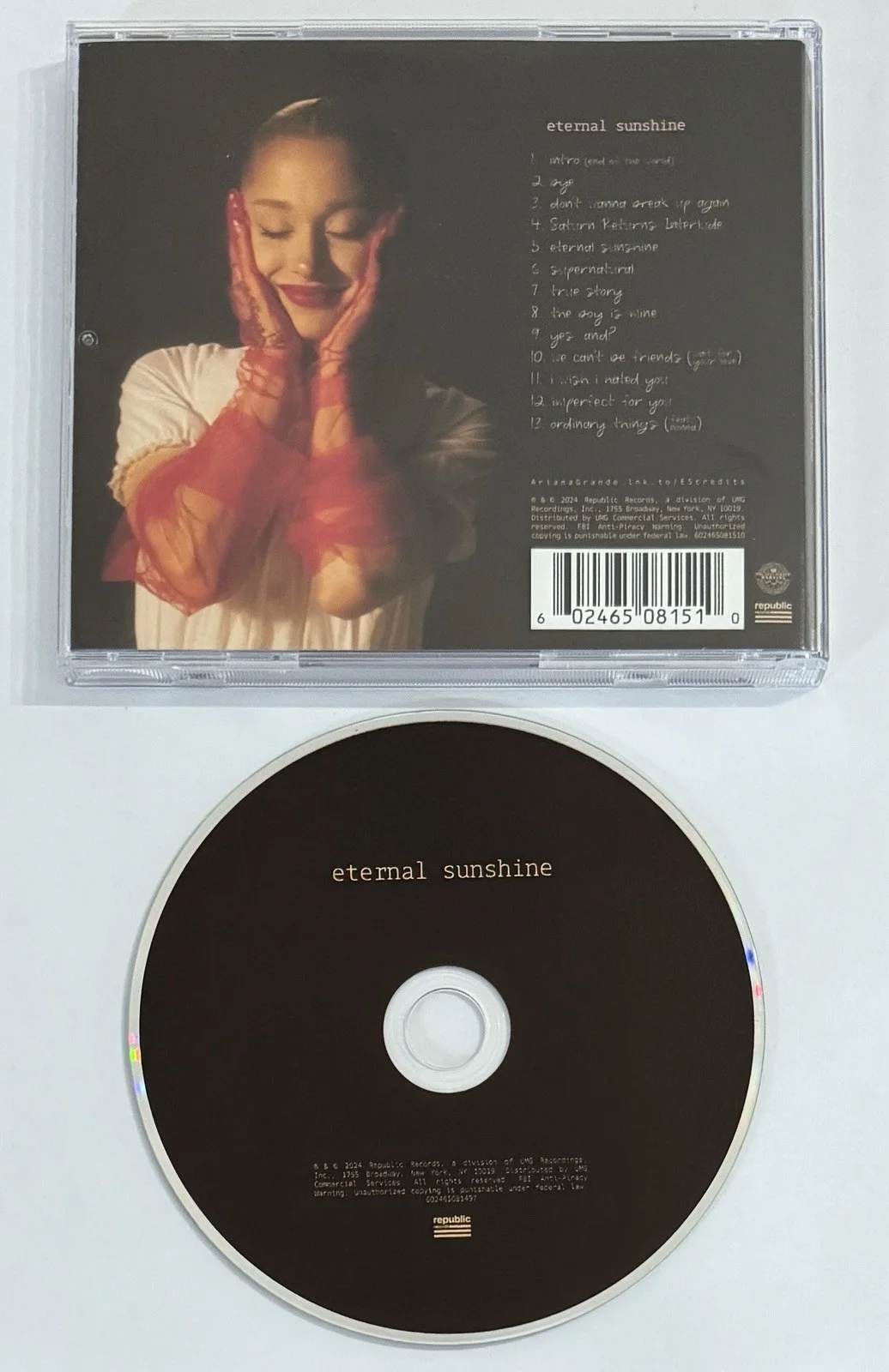 Ariana Grande SIGNED Eternal Sunshine Booklet & CD PSA DNA COA Wicked FULL SIG, image 4