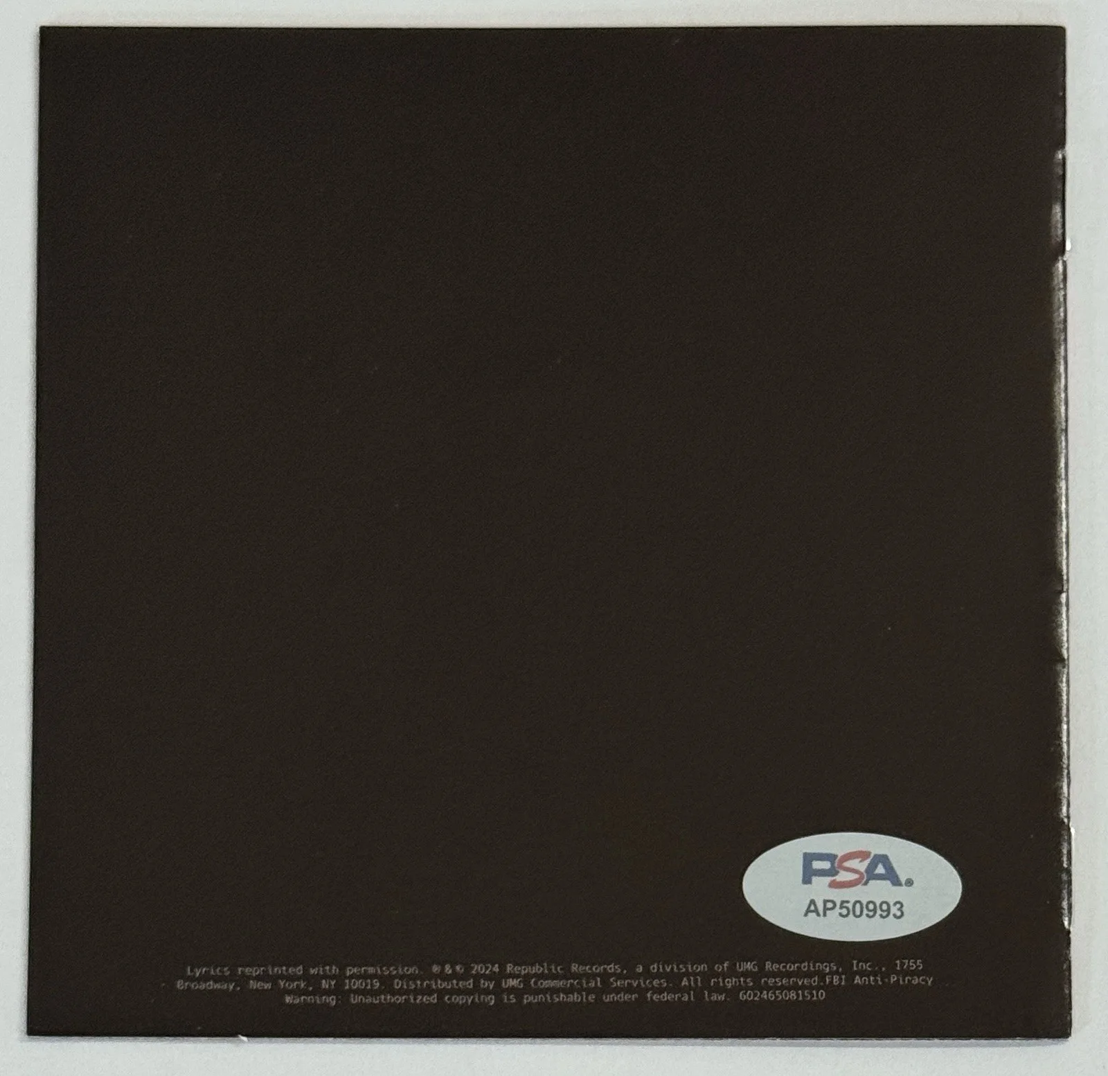 Ariana Grande SIGNED Eternal Sunshine CD Book AUTOGRAPH PSA DNA Wicked FULL AUTO, image 3