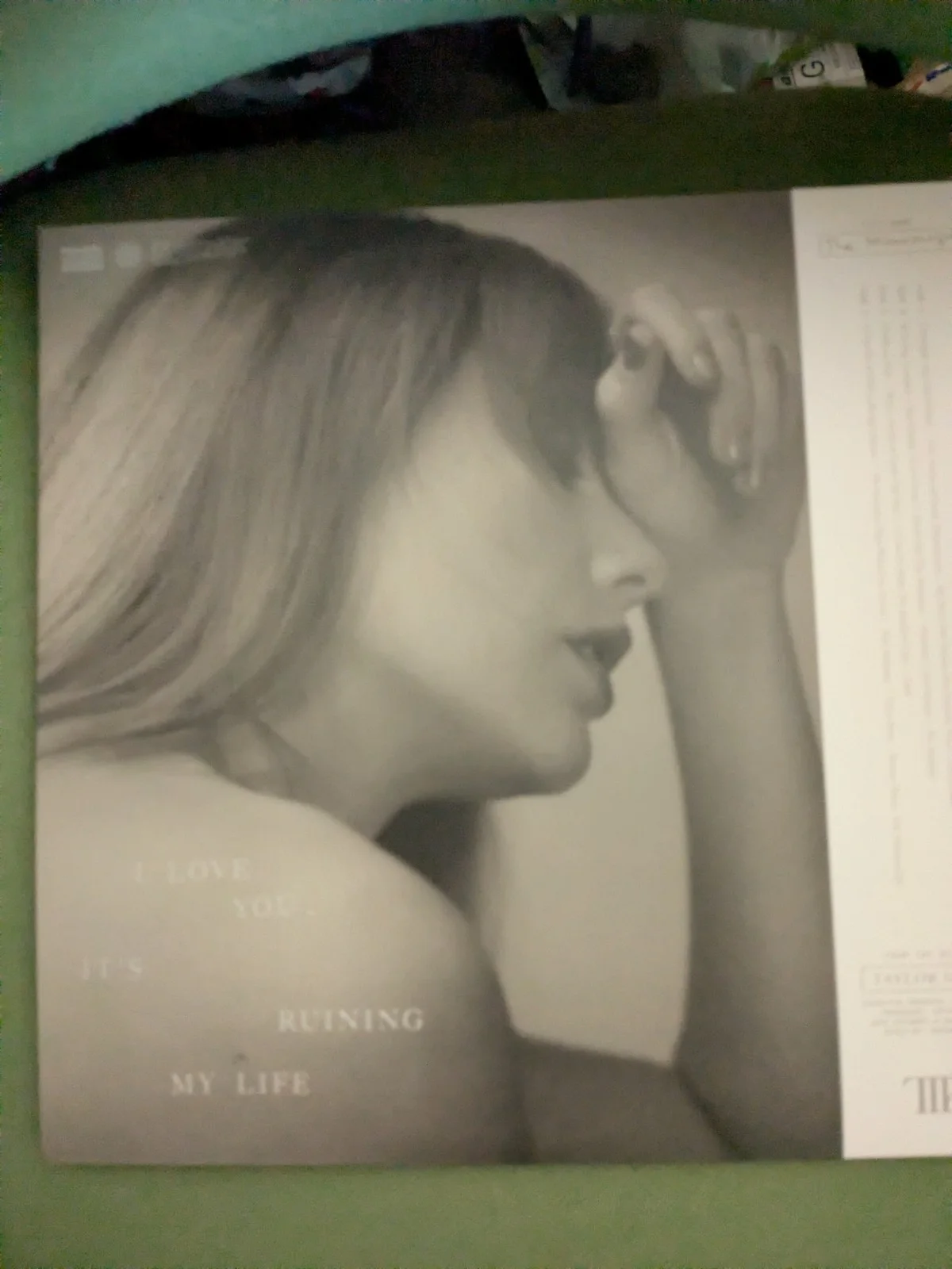 Taylor Swift Signed Vinyl The Tortured Poets Department TTPD With Heart, изображение 3
