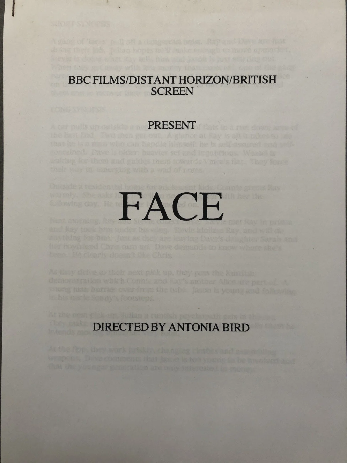 Cinema Press Pack- FACE- Robert Carlyle,Ray Winstone, Damon Albarn Movie Collect, изображение 3