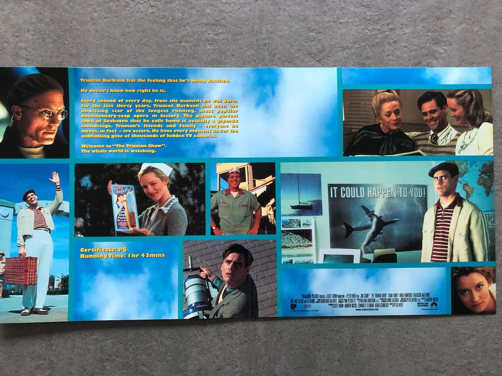 Cinema/Press Pack the Truman Show-Jim Carey, Ed Harris- Movie Collectable, изображение 2