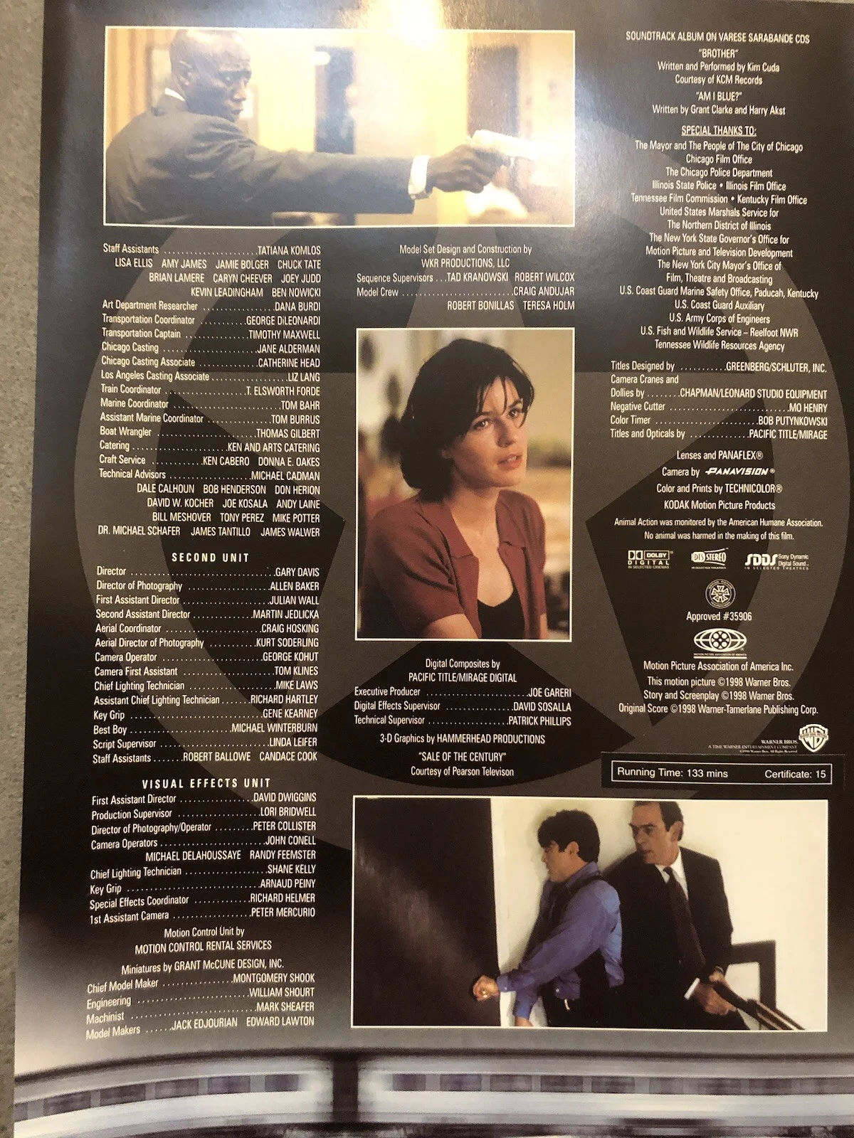 Cinema Press Pack- US Marshals- Tommy Lee Jones, Robert Downey & Wesley Snipes, изображение 4