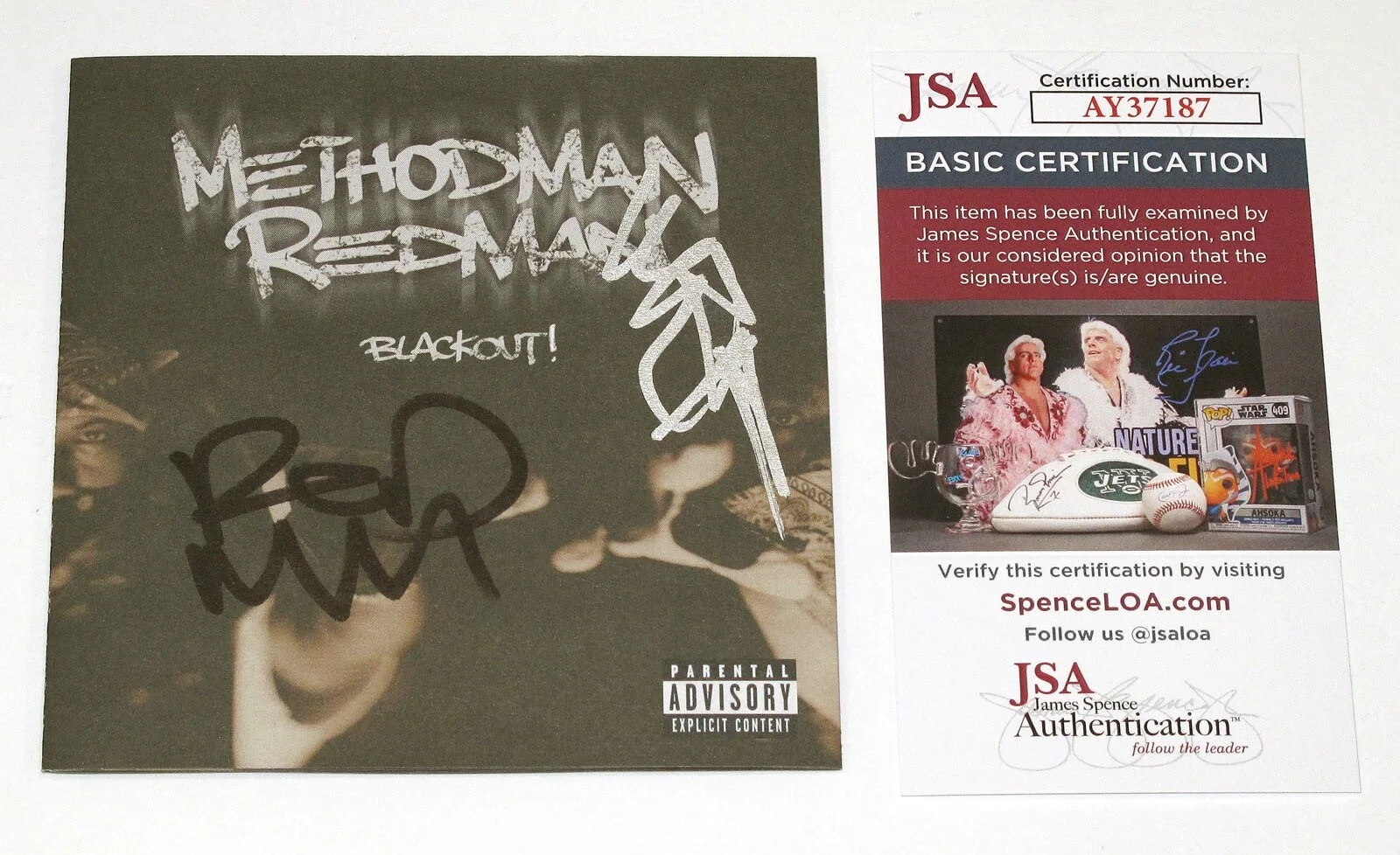 METHOD MAN, REDMAN — Method Man & Redman signed "BLACKOUT!" CD Booklet EXACT PROOF Auto JSA COA Rare, image 5