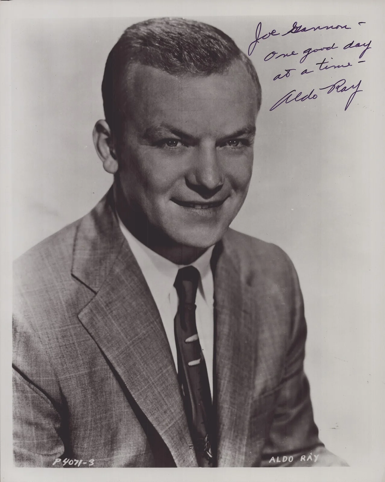 Aldo Ray — ALDO RAY - AUTOGRAPHED INSCRIBED PHOTOGRAPH