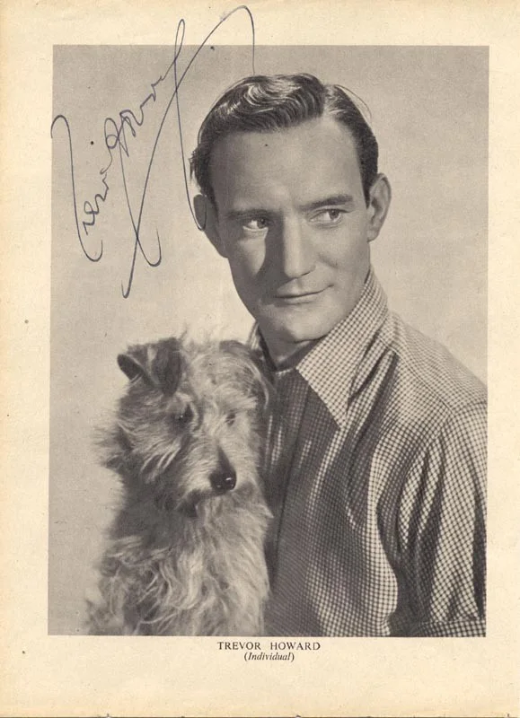 Trevor Howard — TREVOR HOWARD - MAGAZINE PHOTOGRAPH SIGNED