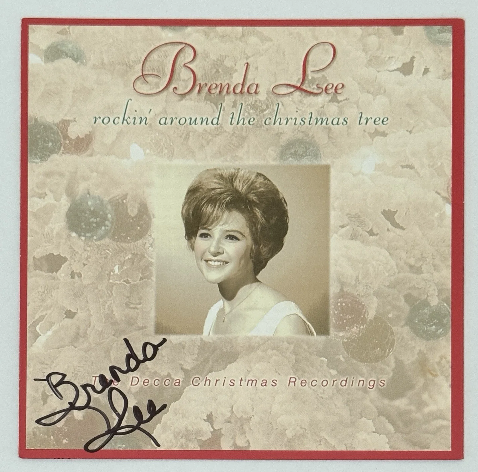 SIGNED FRAMED Brenda Lee Rockin’ Around The Christmas Tree Book & CD PSA DNA COA, изображение 2