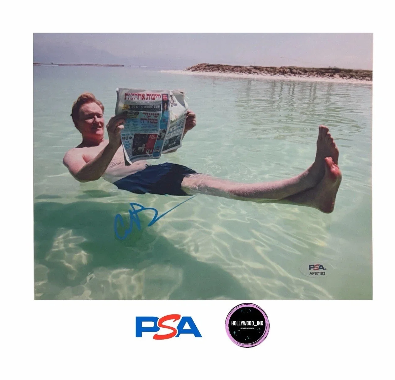 Conan O'Brien — CONAN O’BRIEN SIGNED AUTOGRAPH 8x10 THE SIMPSONS PHOTO PSA AP87183