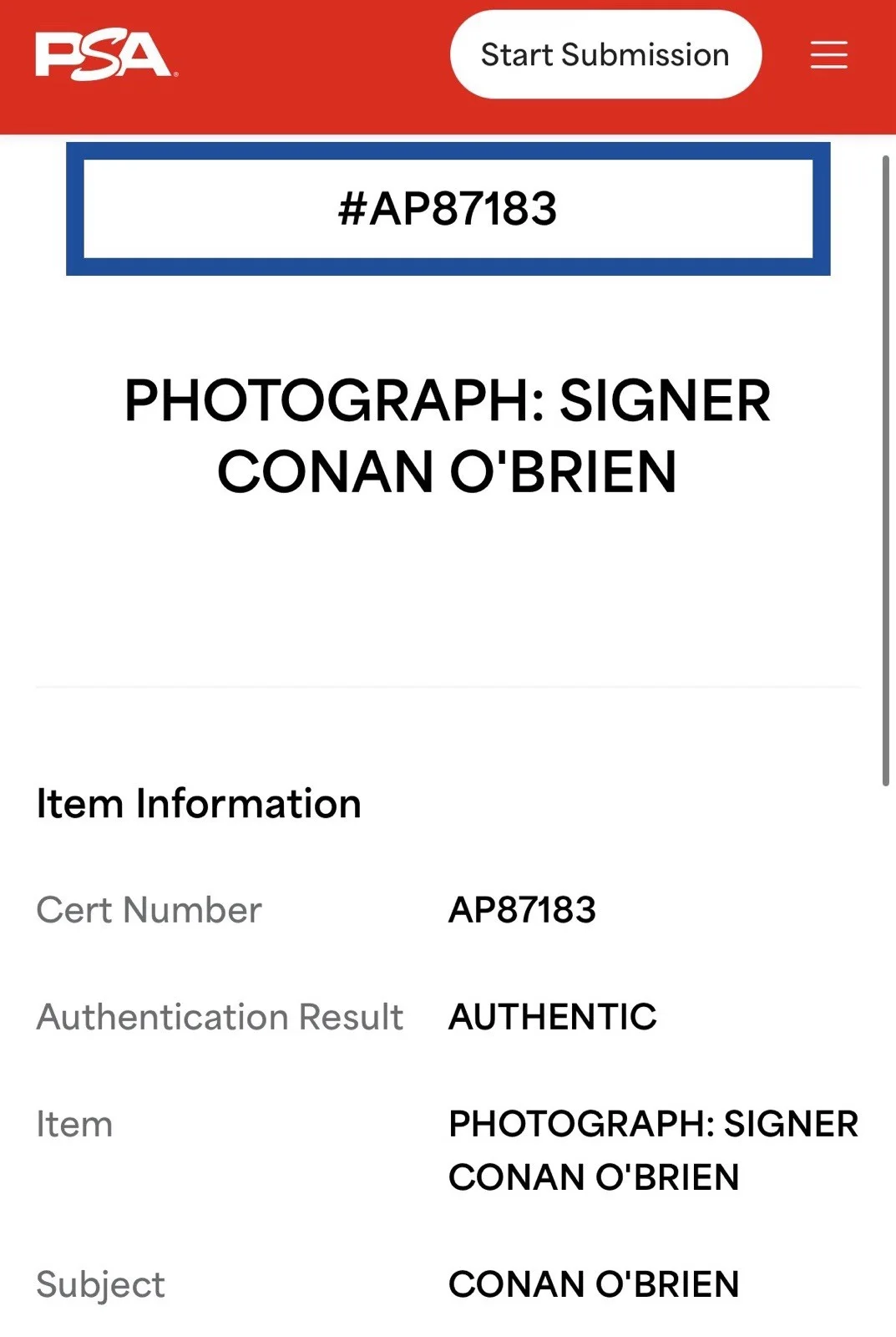 Conan O'Brien — CONAN O’BRIEN SIGNED AUTOGRAPH 8x10 THE SIMPSONS PHOTO PSA AP87183, изображение 4