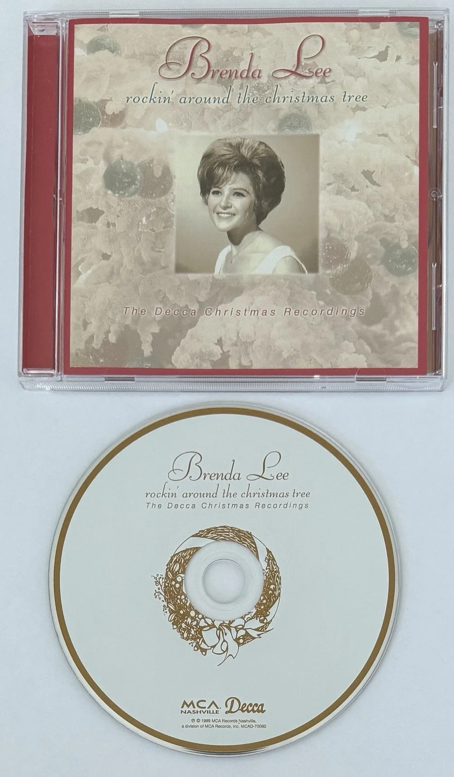 SIGNED Brenda Lee Rockin’ Around The Christmas Tree CD Booklet & CD PSA DNA COA, изображение 3