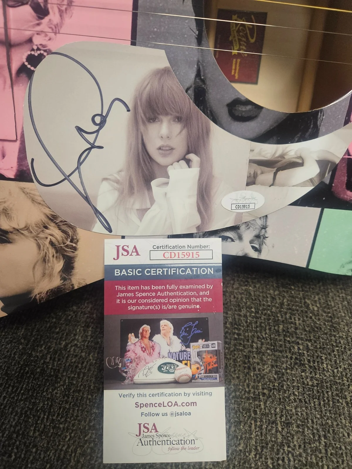 Taylor Swift ERA's Tour signed guitar, image 2