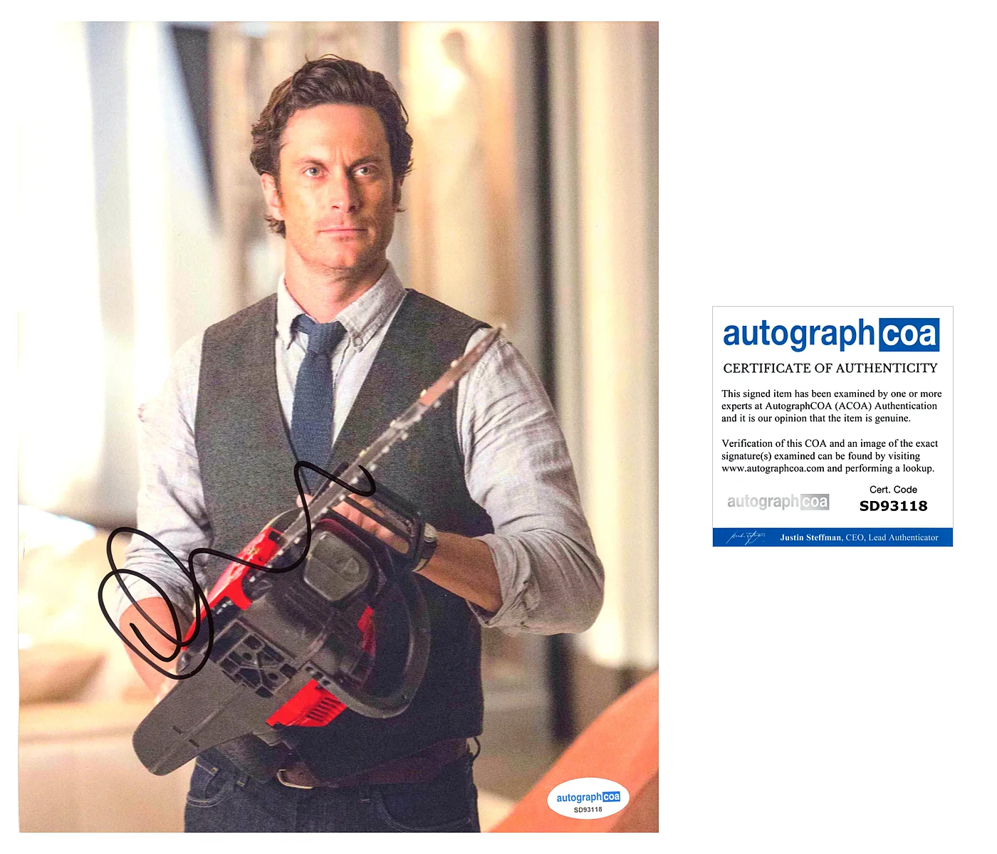 Oliver Hudson — Oliver Hudson signed "SCREAM QUEENS" 8x10 Photo d A Merry Little Ex-Mas ACOA COA