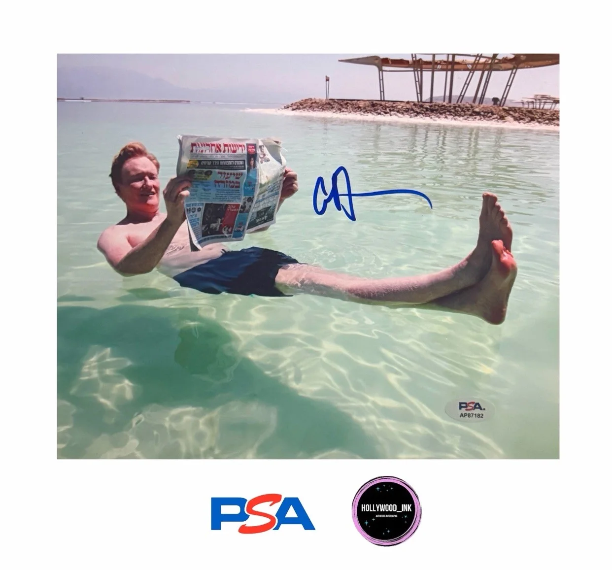 Conan O'Brien — CONAN O’BRIEN SIGNED AUTOGRAPH 8x10 THE SIMPSONS PHOTO PSA AP87182