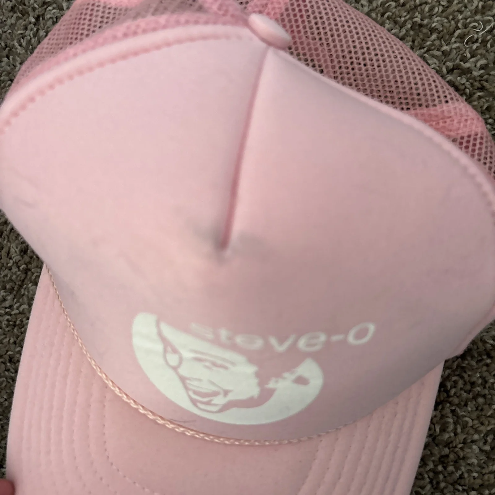 Steve O — Pink Steve O ballcap hat signed by Steve O, image 2