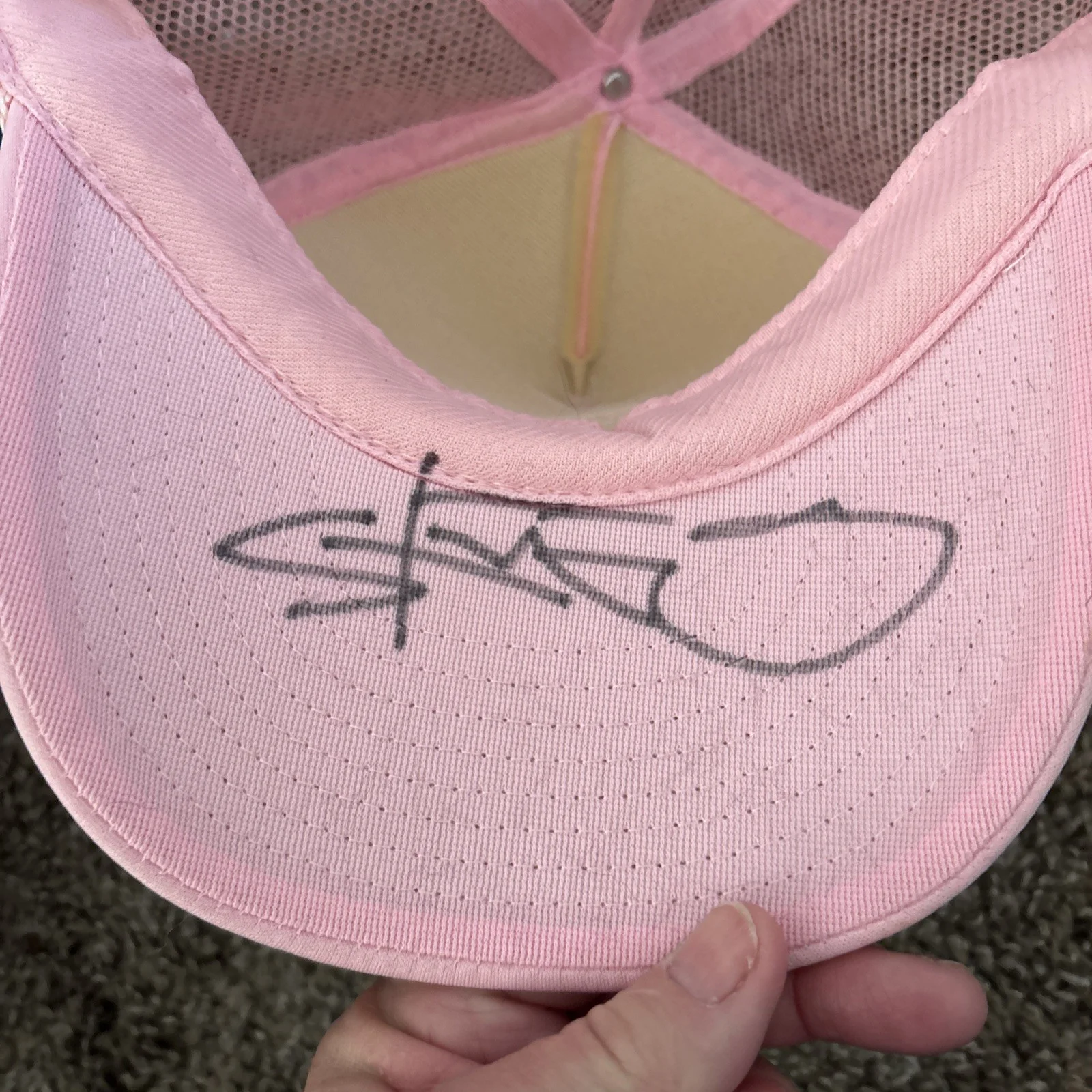 Steve O — Pink Steve O ballcap hat signed by Steve O, image 3