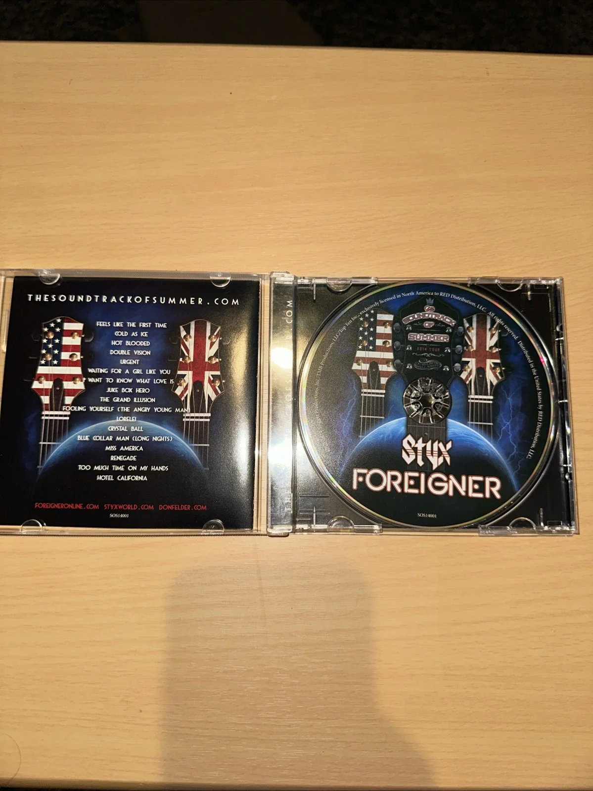 Very Best Of Foreigner & STYX CD :SHAW, YOUNG, GOWAN, PHILLIPS, SUCHERMAN COA, image 3