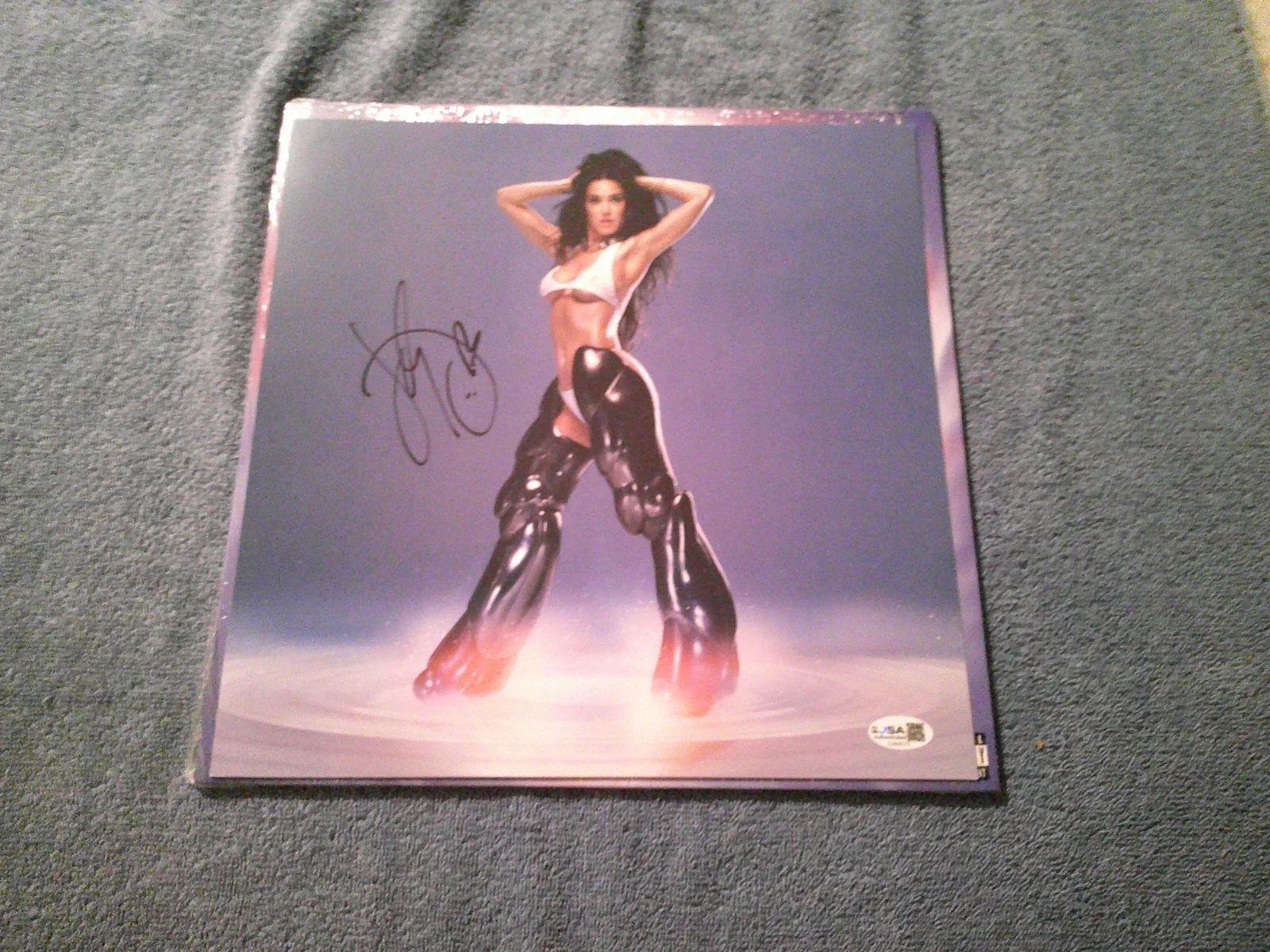 KATY PERRY SIGNED 143 VINYL LP ALBUM INSERT SILVER VINYL JSA COA, image 3