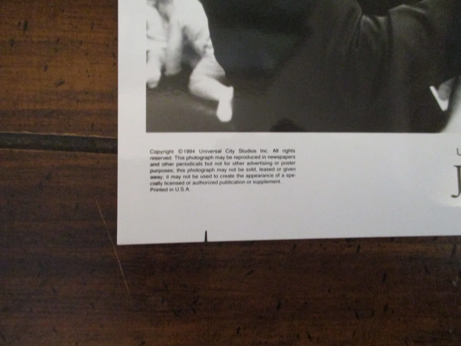 Arnold Schwarzenegger ("JUNIOR") 1995 Glossy 10 x 8 Black and White Press Photo, изображение 3