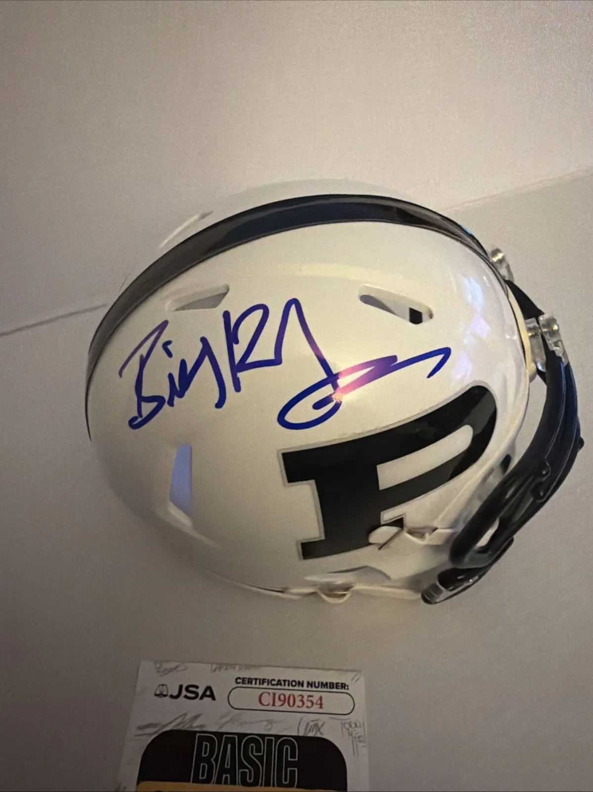BILLY BOB THORNTON — BILLY BOB THORNTON SIGNED AUTOGRAPH MOJO MINI HELMET FRIDAY NIGHT LIGHTS JSA COA, image 2