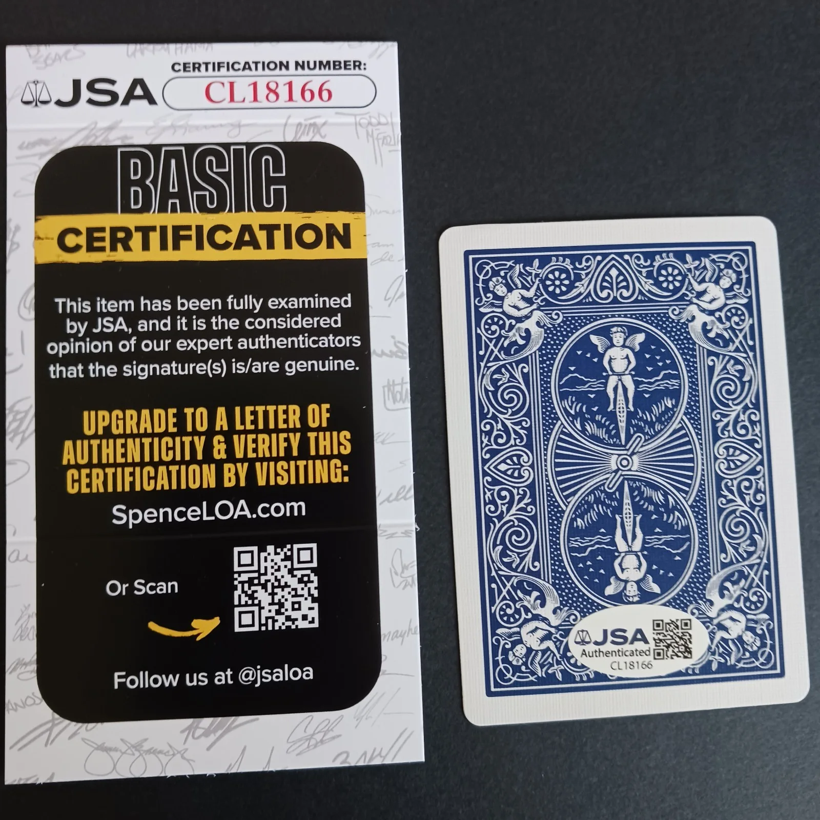 David Copperfield — David Copperfield Signed Autograph Playing Card (JSA Authenticated CL18166), image 4