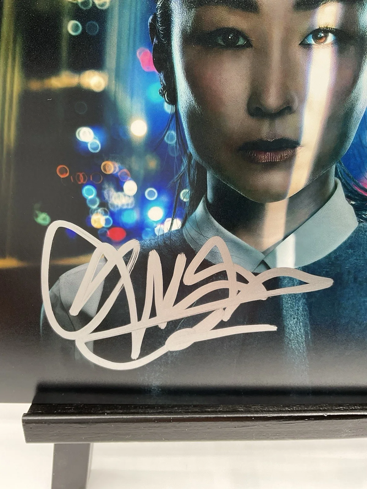 Greta Lee — Greta Lee signed 8x10 Tron Ares signed 8x10 Disney signed photo BAS Eve auto, image 2