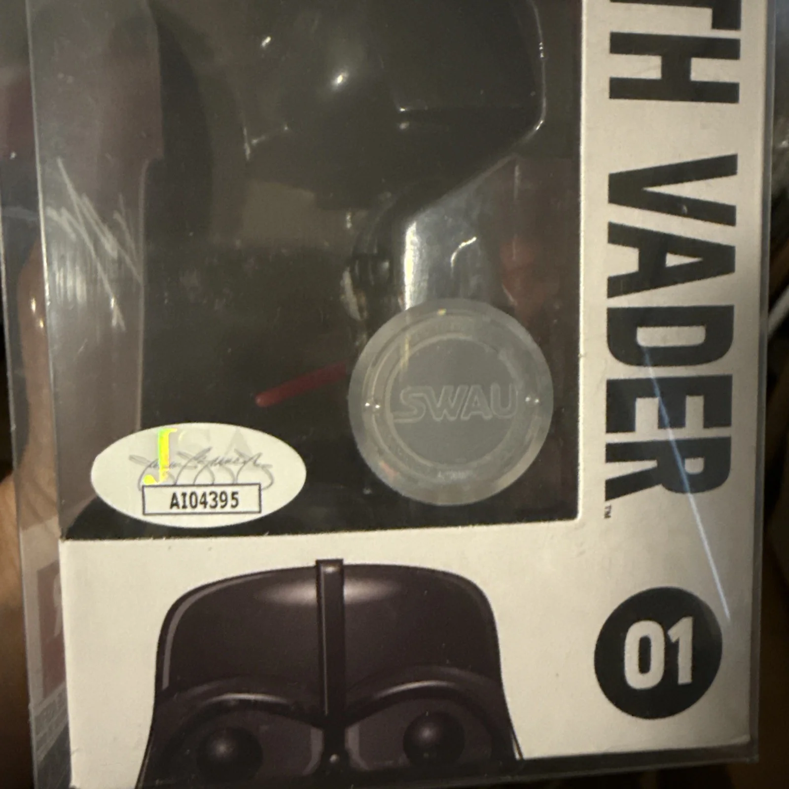Hayden Christensen Darth Vader Star Wars Signed Funko Pop Figurine #01 JSA COA, изображение 4
