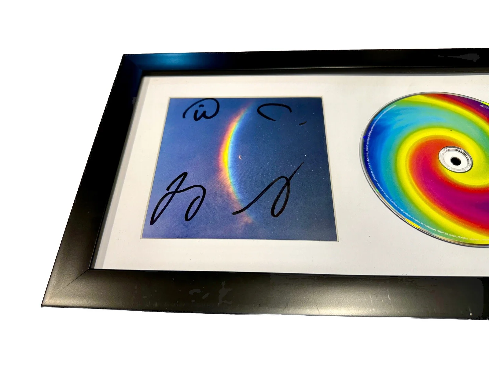 COLDPLAY FULL BAND SIGNED & FRAMED MOON MUSIC CD ALBUM AUTOGRAPH COA C, изображение 2