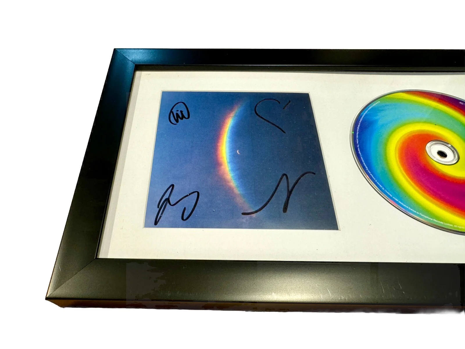COLDPLAY FULL BAND SIGNED & FRAMED MOON MUSIC CD ALBUM AUTOGRAPH COA B, изображение 2