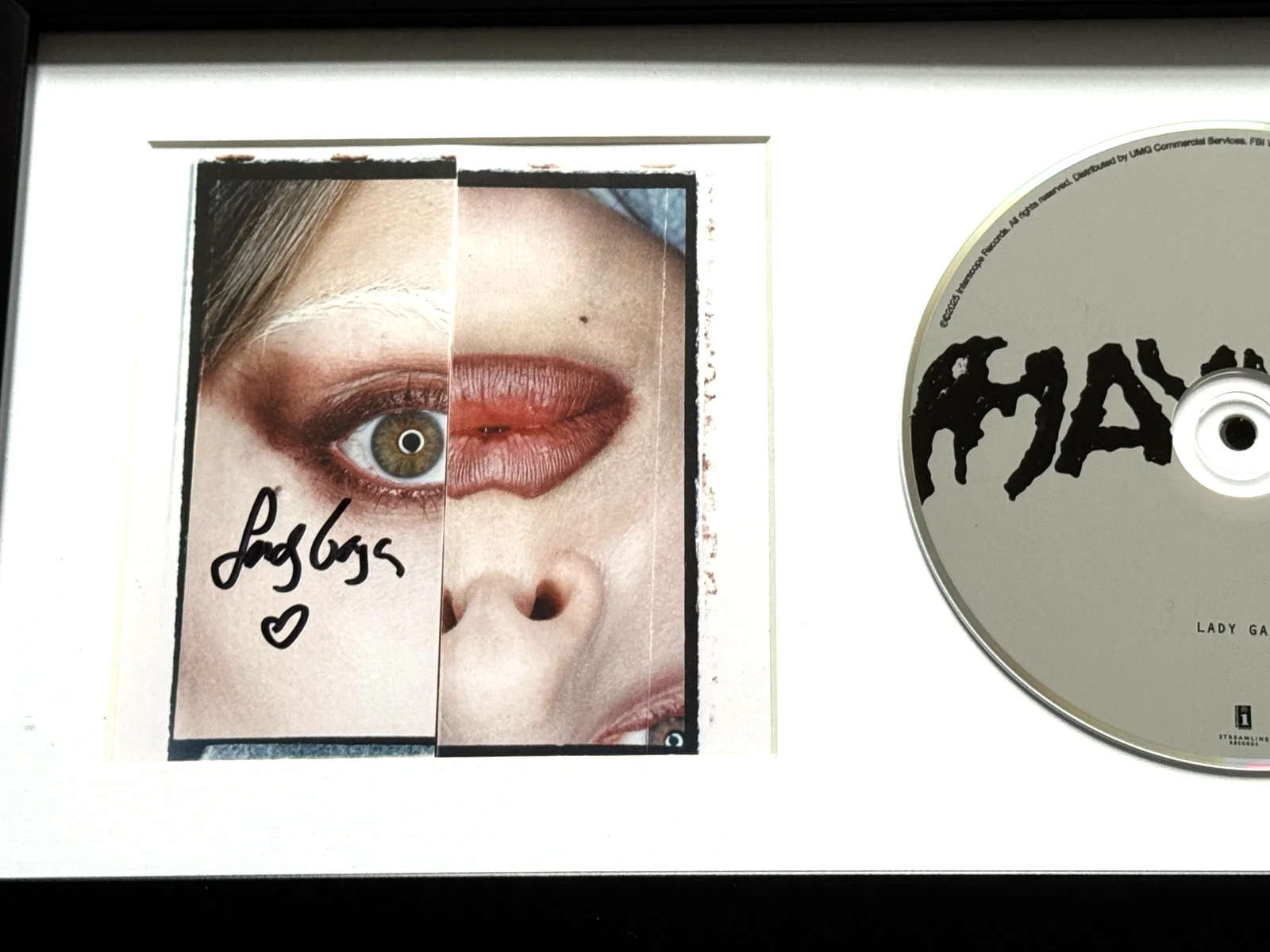 LADY GAGA SIGNED & FRAMED MAYHEM STORE EXCLUSIVE CD ALBUM AUTOGRAPH COA, image 2