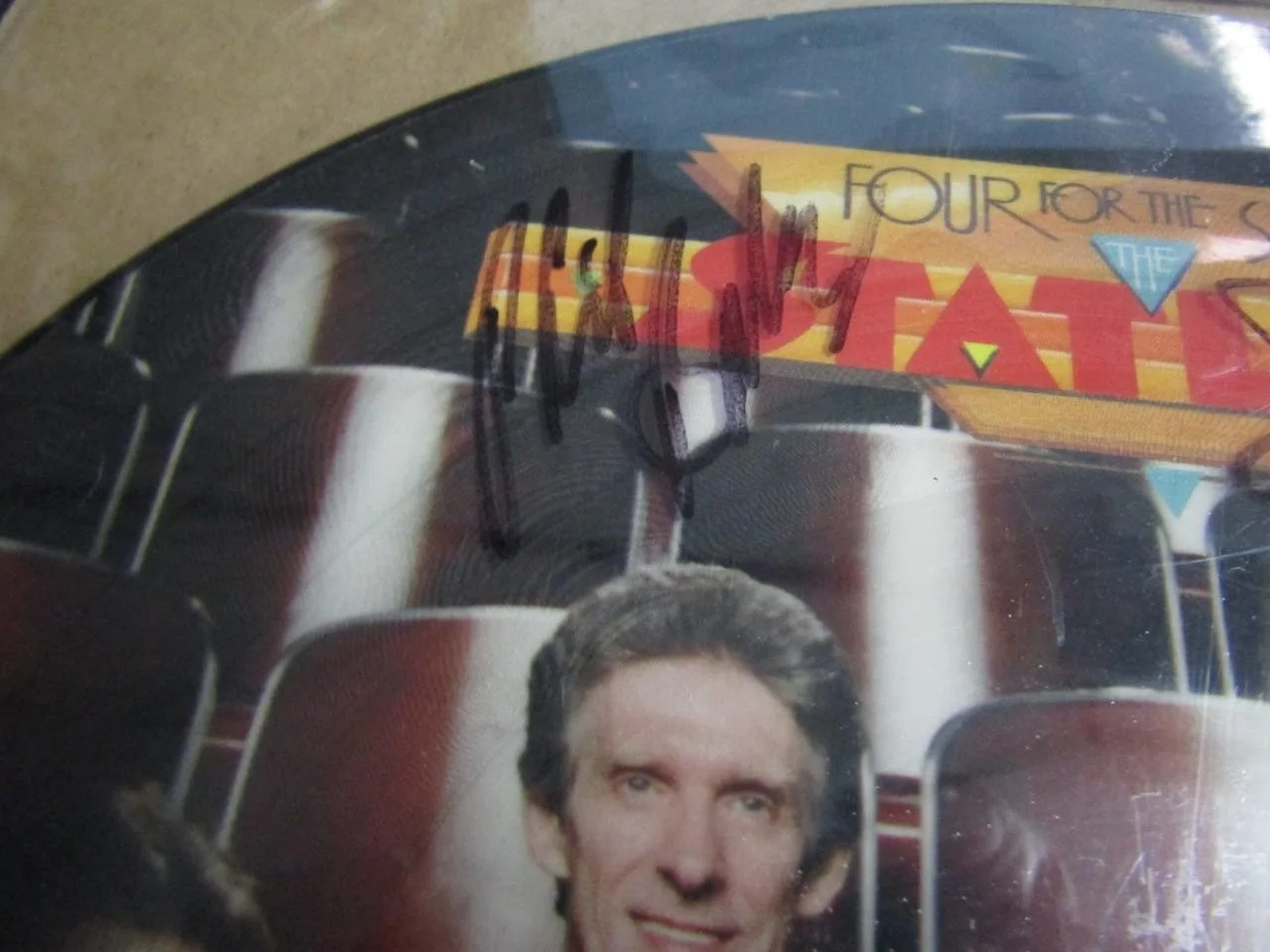 STATLER BROTHERS FOUR FOR THE SHOW AUTOGRAPHED VINYL LP ALBUM FRAMED, image 3