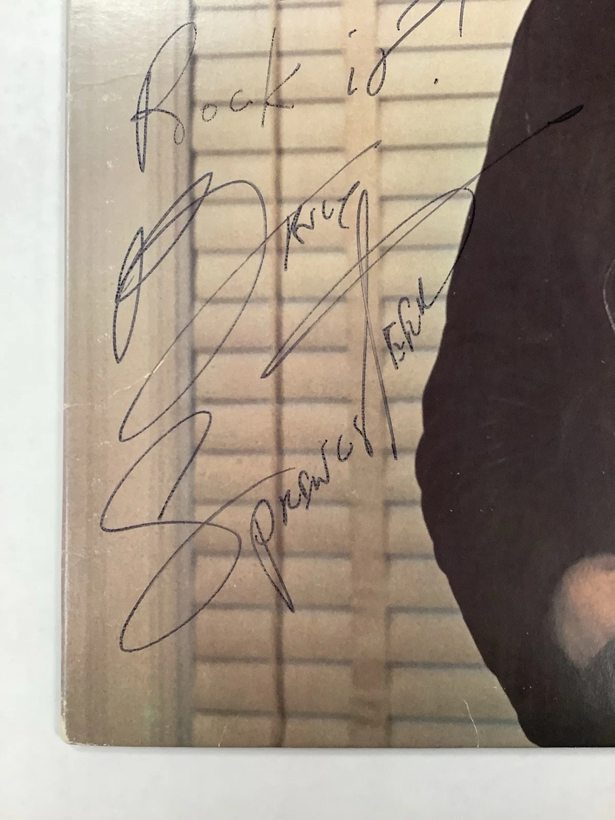 Bruce Springsteen Signed Album Vinyl Darkness On The Edge Of Town Autograph PSA, изображение 5