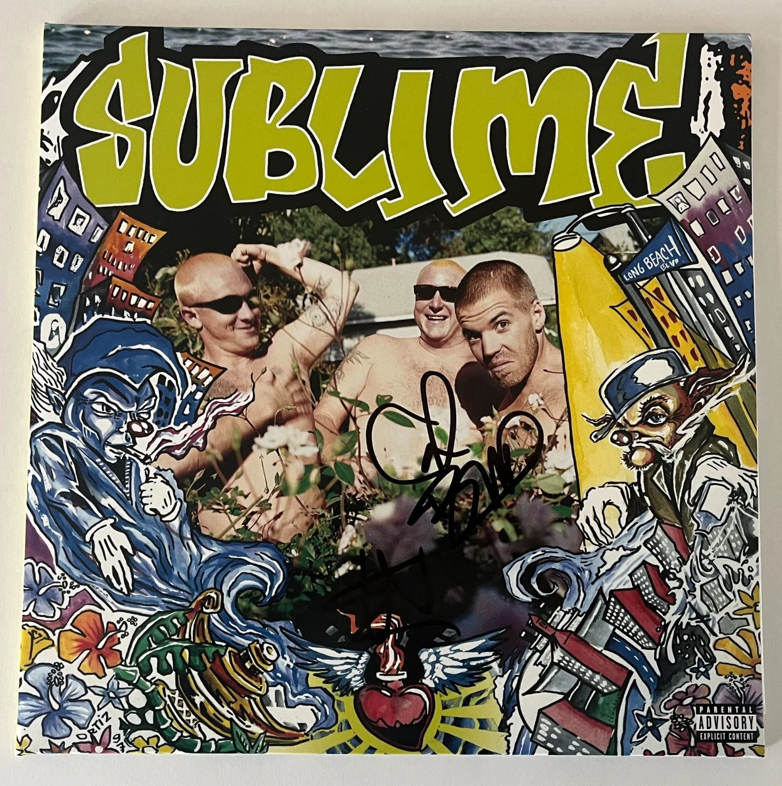 SUBLIME BAND ERIC & BUD SIGNED SECOND HAND SMOKE VINYL w/EXACT PROOF BECKETT COA, image 2