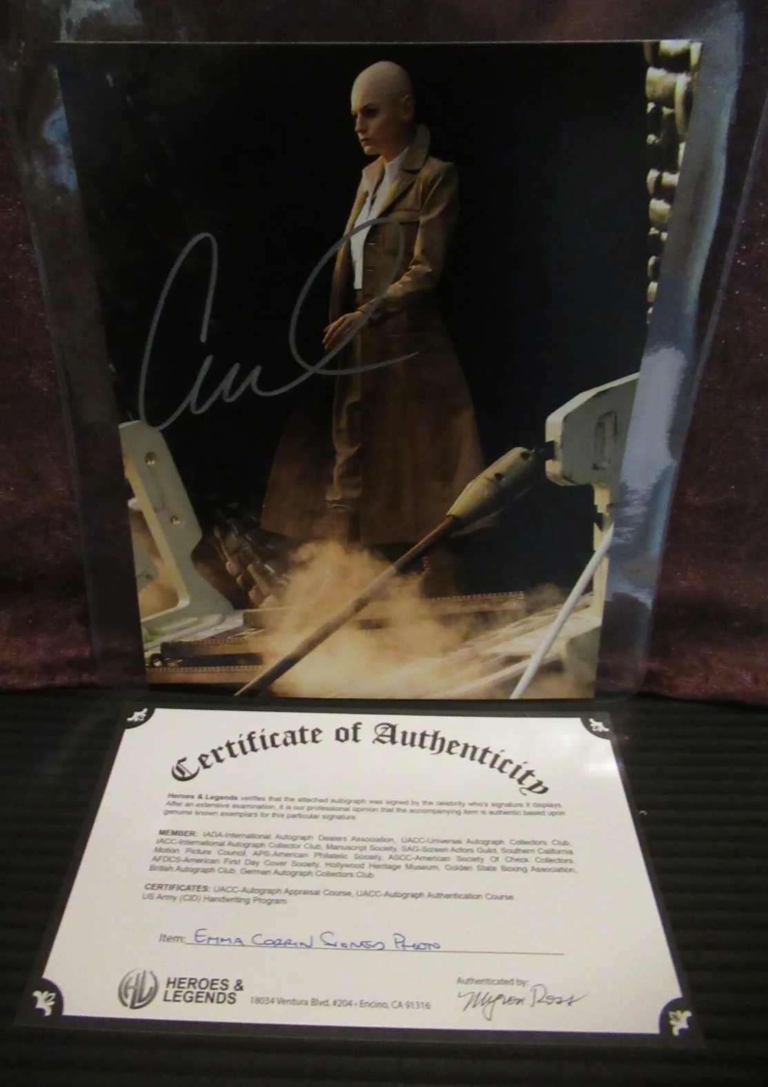 EMMA CORRIN — EMMA CORRIN - DEADPOOL VS WOLVERINE - CASSANDRA NOVA SIGNED 8x10 PHOTO W/COA, image 5