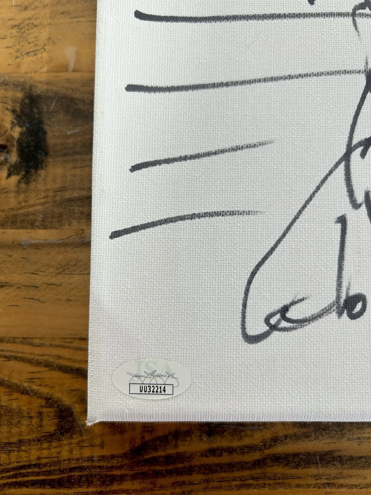 Post Malone Signed 9x12 Canvas with Hand Drawn Sketch (JSA Authentication) AUTO, image 2