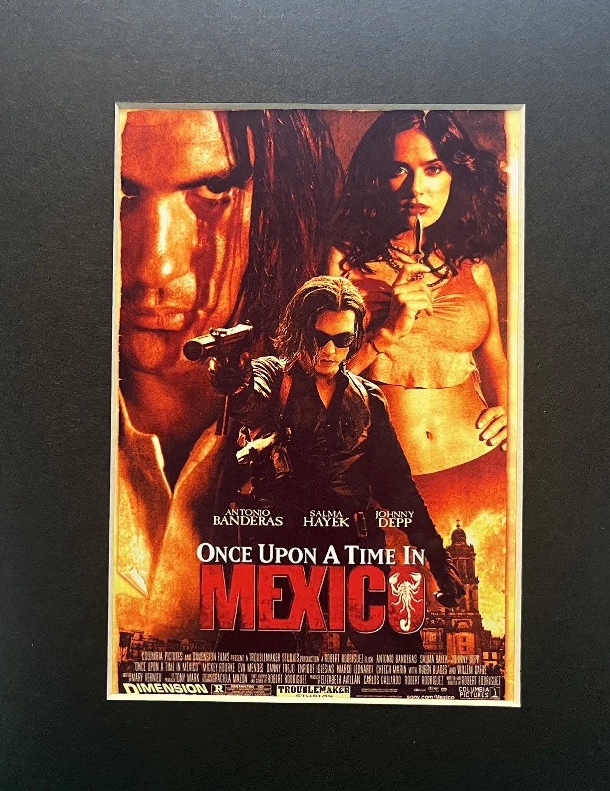 ONCE UPON A TIME IN MEXICO 35mm Film Cell MOUNTED DISPLAY, image 2