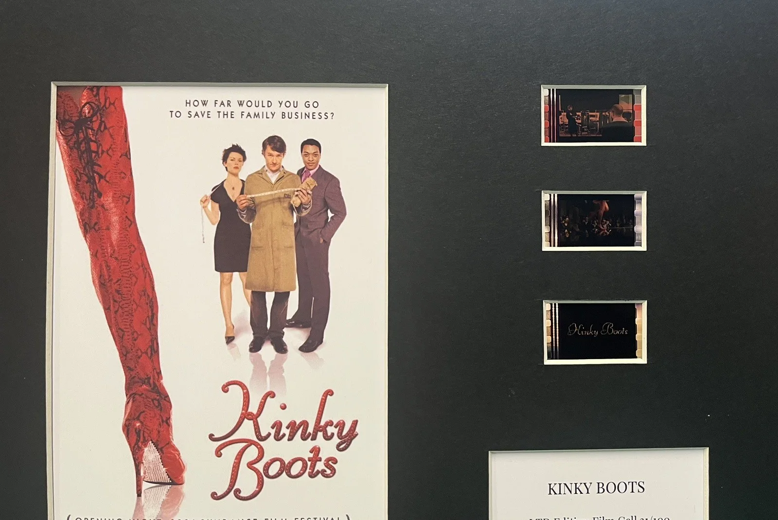 KINKY BOOTS. 35mm Film Cell MOUNTED DISPLAY, image 2