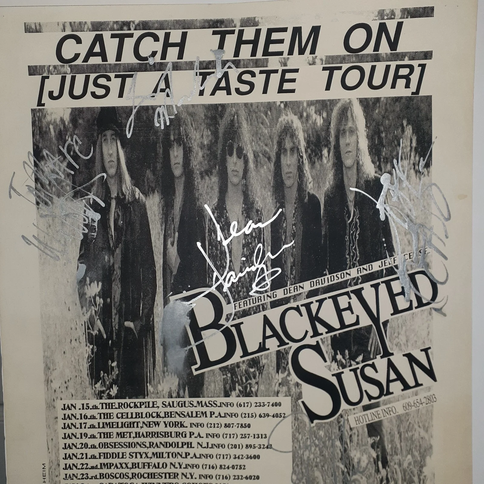 ORIGINAL, SIGNED VENUE POSTER " BLACKEYED SUSAN " @ MADISON, WIS. R-N-R STATION, image 3