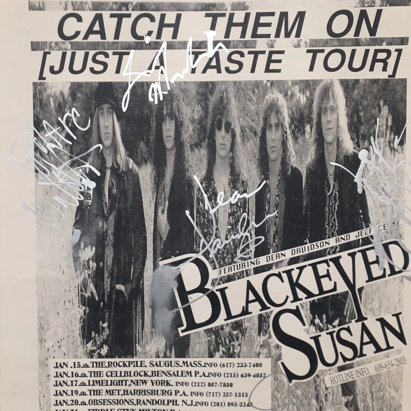 ORIGINAL, SIGNED VENUE POSTER " BLACKEYED SUSAN " @ MADISON, WIS. R-N-R STATION, image 5