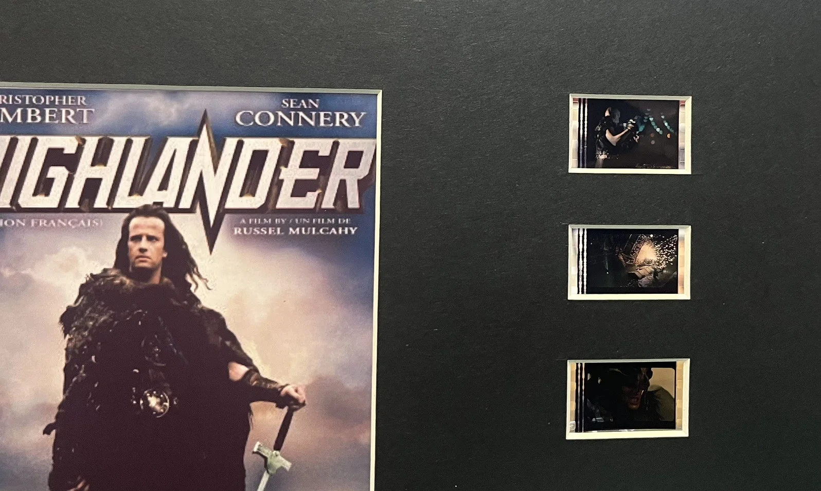 HIGHLANDER . 35mm Film Cell MOUNTED DISPLAY, image 3