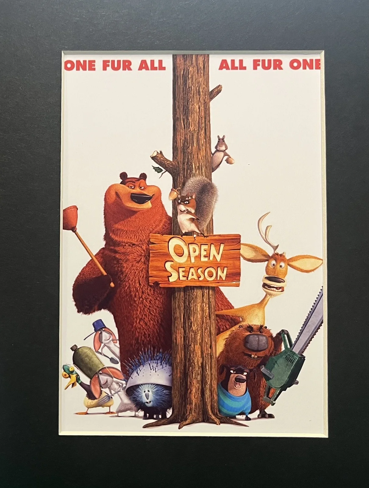 OPEN SEASON 35mm Film Cell MOUNTED DISPLAY, image 2