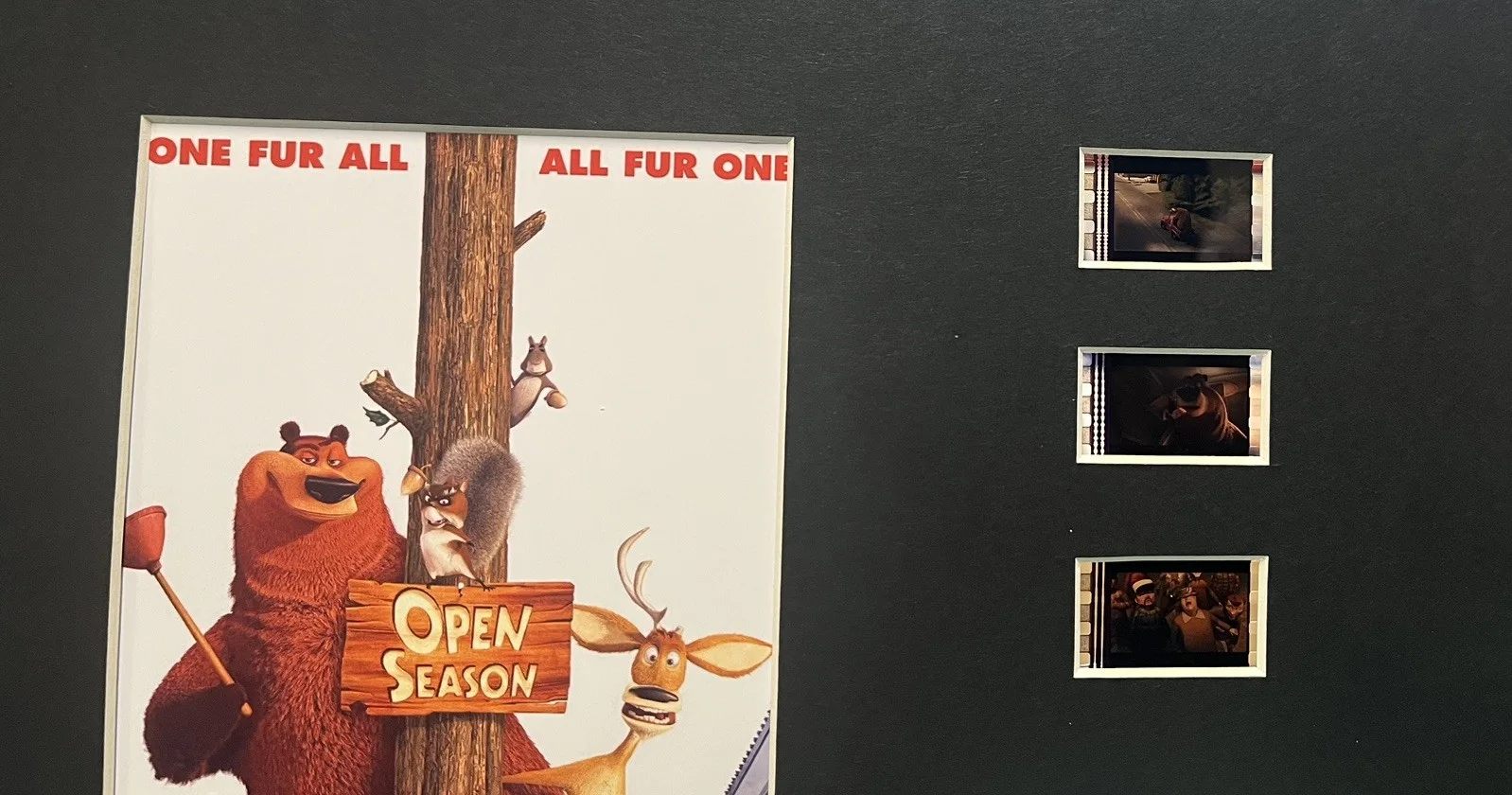 OPEN SEASON 35mm Film Cell MOUNTED DISPLAY, image 3