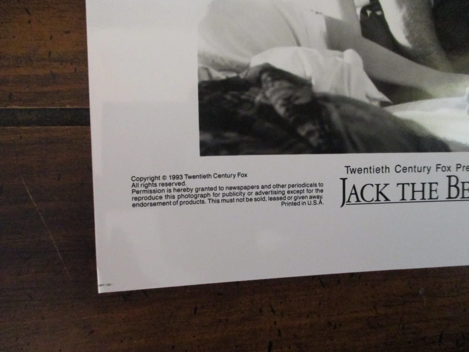 Miko Hughes/Danny DeVito/Robert J. Steinmiller(JACK THE BEAR)1993 8x10 B&W Photo, image 4
