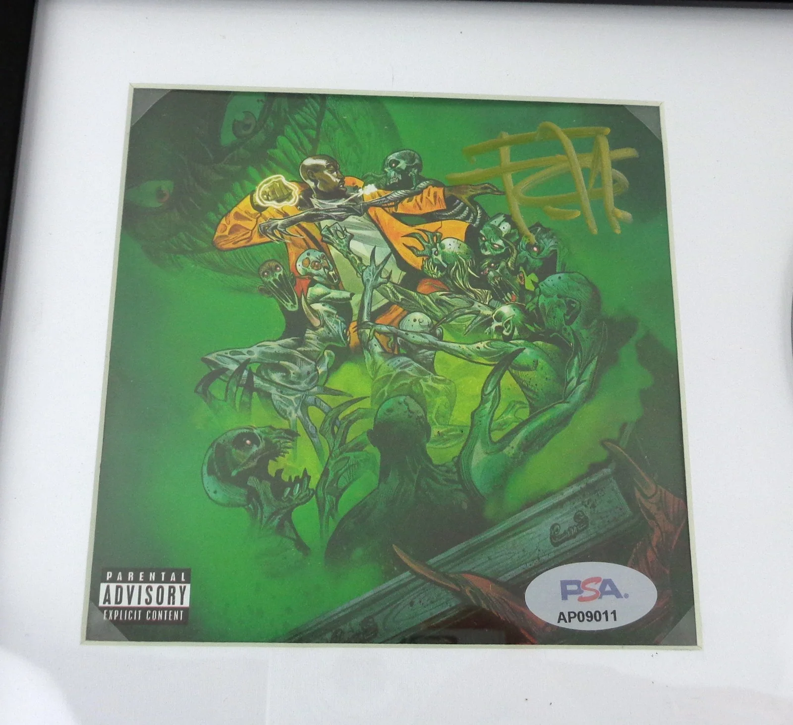 Freddie Gibbs Signed Autograph You Only Die 1nce Once CD Framed PSA/DNA COA, изображение 2