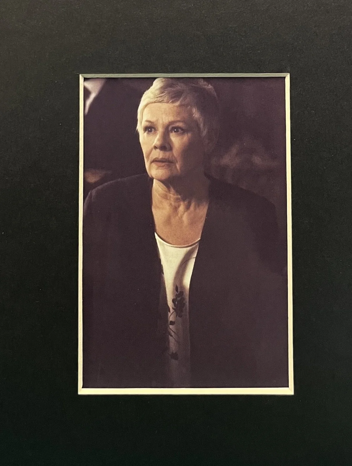 JUDY DENCH . The World is not Enough 35mm Film Cell Mounted Display, изображение 2