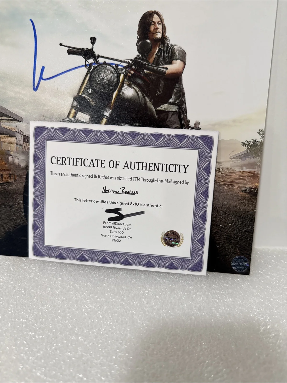actor — Norman Reedus (Actor) Signed Autographed 8x10 photo - AUTO w/COA, image 2