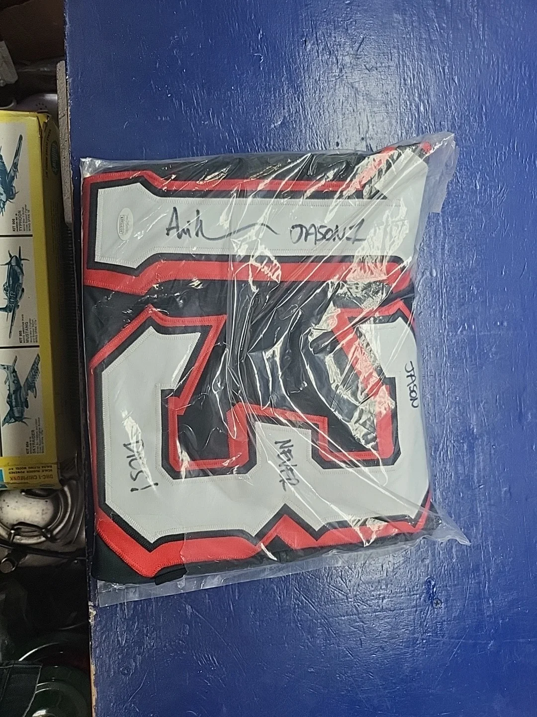 Ari Lehman — Ari Lehman Signed Original Jason Voorhees Hockey Jersey Friday The 13th Beckett, изображение 4