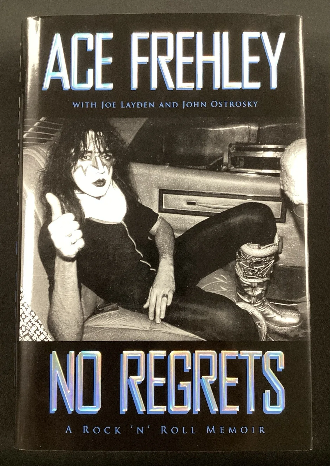 Ace Frehley Signed Book No Regrets Rock & Roll Memoir Kiss Guitar Autograph JSA2, image 3